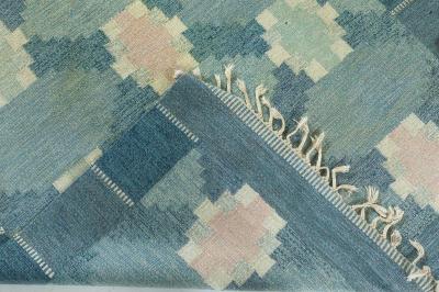 Swedish Flat woven Rug by Ingegerd Silow
