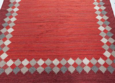 Swedish Flat woven Rug by Ingegerd Silow