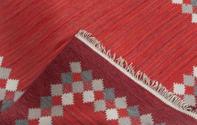 Swedish Flat woven Rug by Ingegerd Silow