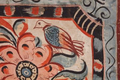 Swedish Folk Art Painted Panel
