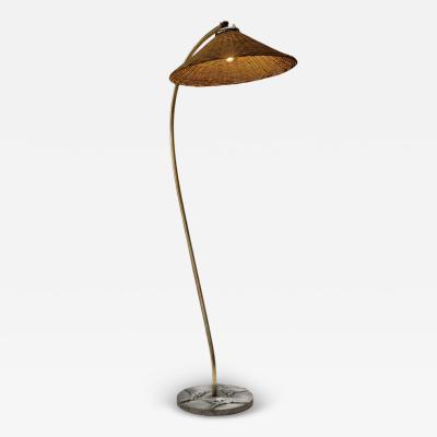 Swedish Grace Floor Lamp with Decorative Antelopes on the Base Sweden 1930s