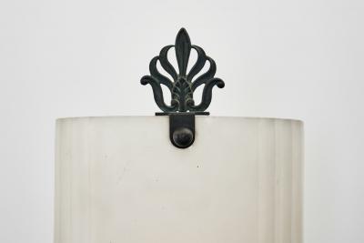 Swedish Grace Patinated Bronze Wall Lamp Sweden 1920s