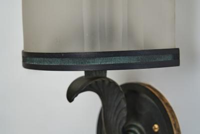 Swedish Grace Patinated Bronze Wall Lamp Sweden 1920s