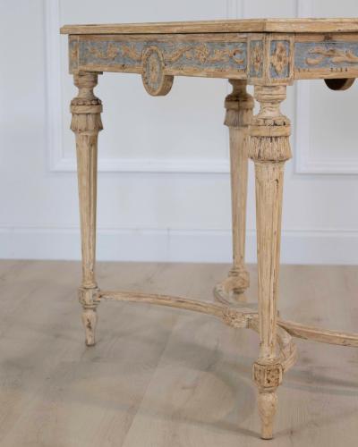 Swedish Gustavian Console Table with Carved Medallion circa 1860