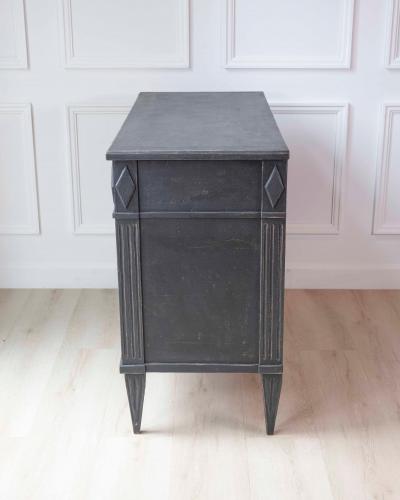Swedish Gustavian Inspired Chest of Drawers with Greek Key Frieze