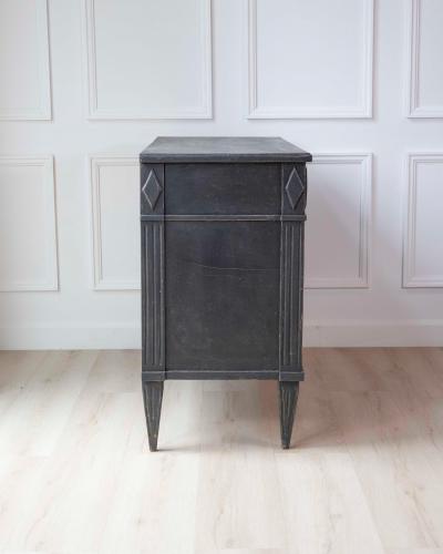 Swedish Gustavian Inspired Chest of Drawers with Greek Key Frieze