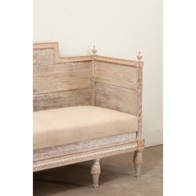 Swedish Gustavian Painted Banquette