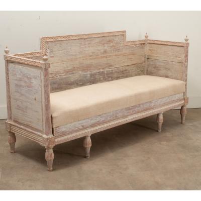 Swedish Gustavian Painted Banquette
