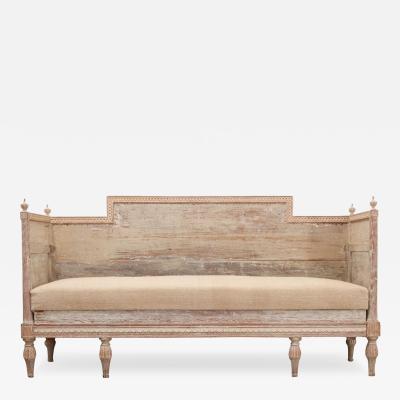 Swedish Gustavian Painted Banquette