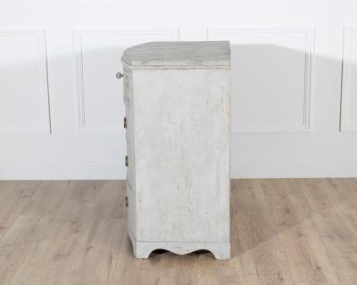 Swedish Gustavian Painted Chest of Drawers with Decorative Livery Circa 1840