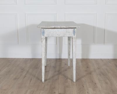 Swedish Gustavian Painted Console Table with Decorative Details Circa 1840