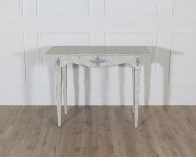 Swedish Gustavian Painted Console Table with Decorative Details Circa 1840