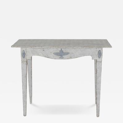 Swedish Gustavian Painted Console Table with Decorative Details Circa 1840