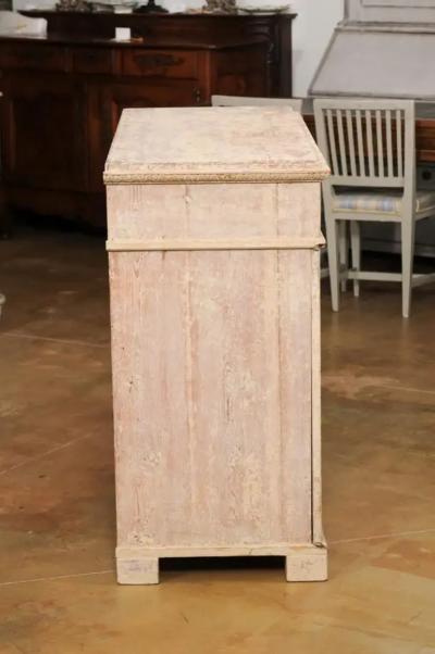 Swedish Gustavian Period 1780s Sideboard with Original Paint Carved Panels LiL