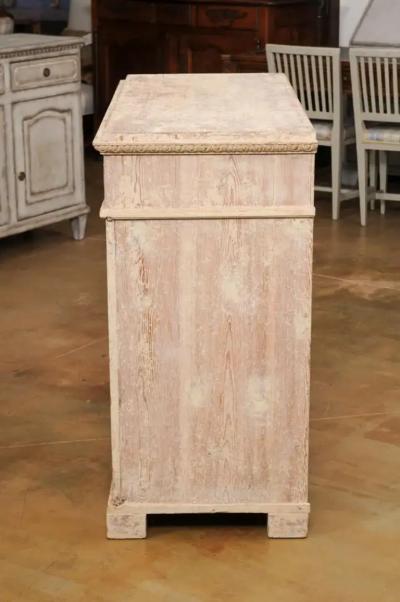 Swedish Gustavian Period 1780s Sideboard with Original Paint Carved Panels LiL
