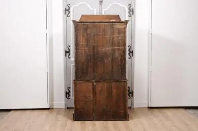 Swedish Gustavian Period 1802 Painted Wood Cupboard with Doors and Drawers