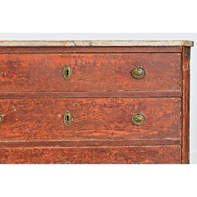 Swedish Gustavian Period 18th Century Painted Commode