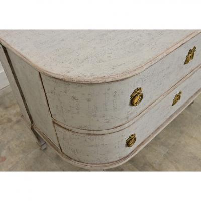 Swedish Gustavian Period Bow front Commode