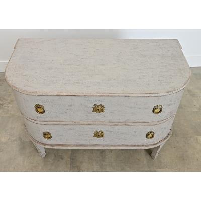Swedish Gustavian Period Bow front Commode