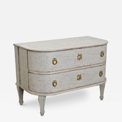 Swedish Gustavian Period Bow front Commode
