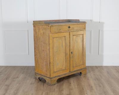 Swedish Gustavian Period Buffet in Original Yellow Paint Late 18th Century