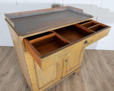 Swedish Gustavian Period Buffet in Original Yellow Paint Late 18th Century