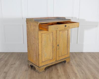 Swedish Gustavian Period Buffet in Original Yellow Paint Late 18th Century