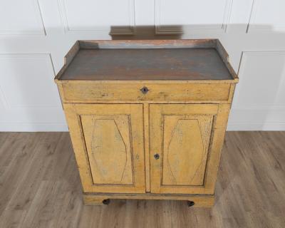Swedish Gustavian Period Buffet in Original Yellow Paint Late 18th Century