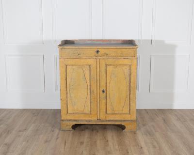 Swedish Gustavian Period Buffet in Original Yellow Paint Late 18th Century