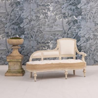 Swedish Gustavian Period M ridienne Chaise in Original Paint 18th c 