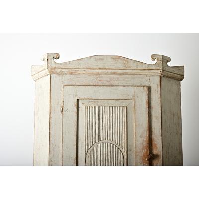 Swedish Gustavian Period Painted Corner Cabinet