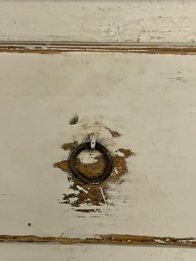 Swedish Gustavian Single Drawer Stand Table or Nightstand Paint Decorated