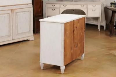 Swedish Gustavian Style 19th Century Three Drawer Chest with Marbleized Top