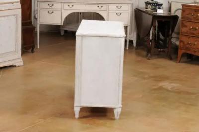 Swedish Gustavian Style 19th Century Three Drawer Chest with Marbleized Top