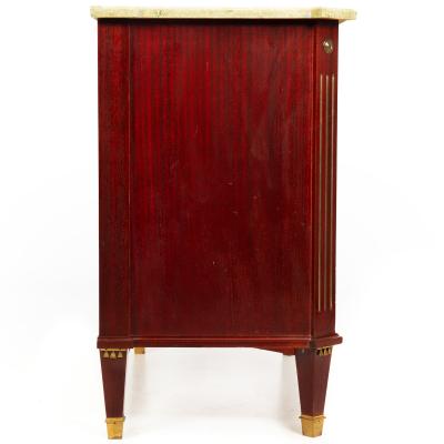 Swedish Gustavian Style Antique Mahogany Chest of Drawers Commode