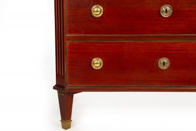 Swedish Gustavian Style Antique Mahogany Chest of Drawers Commode