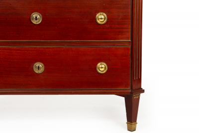 Swedish Gustavian Style Antique Mahogany Chest of Drawers Commode