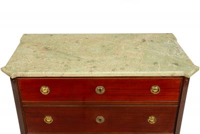 Swedish Gustavian Style Antique Mahogany Chest of Drawers Commode