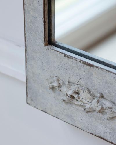 Swedish Gustavian Style Mirror in Light Sand Patina circa 1920