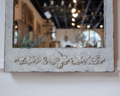 Swedish Gustavian Style Mirror in Light Sand Patina circa 1920