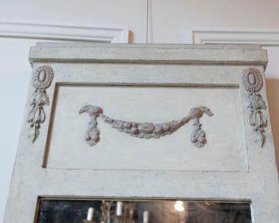 Swedish Gustavian Style Mirror with Garland Motif circa 1920