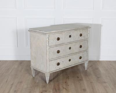 Swedish Gustavian Style Painted Chest of Drawers Circa 1840