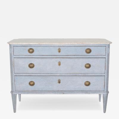 Swedish Gustavian Style Painted Chest of Drawers Circa 1900