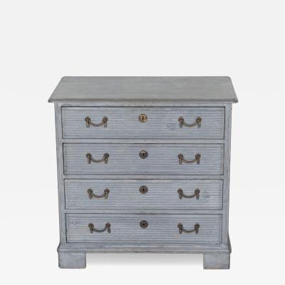 Swedish Gustavian Style Painted Chest of Drawers circa 1960