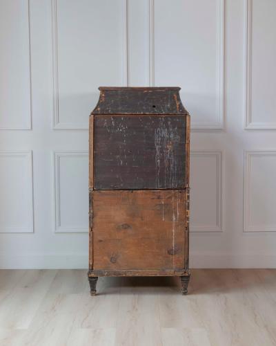 Swedish Late 18th Century Painted Captains Chest