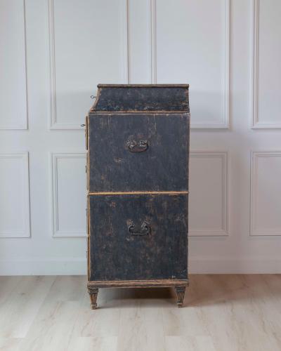 Swedish Late 18th Century Painted Captains Chest