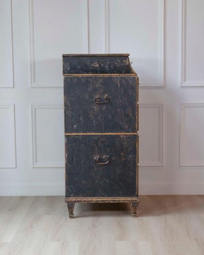 Swedish Late 18th Century Painted Captains Chest