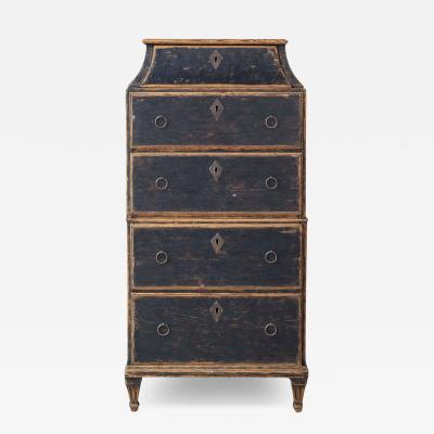Swedish Late 18th Century Painted Captains Chest