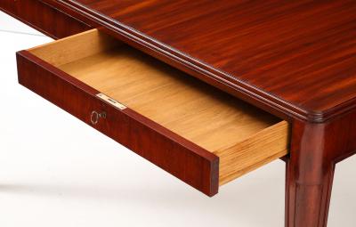 Swedish Mahogany Desk fors M belfabrik Circa 1950s