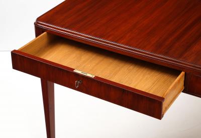 Swedish Mahogany Desk fors M belfabrik Circa 1950s